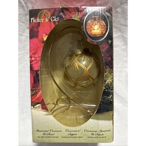 Rauch Industries Flicker N Go Illuminated Ornament w/ Stand Christmas Holiday